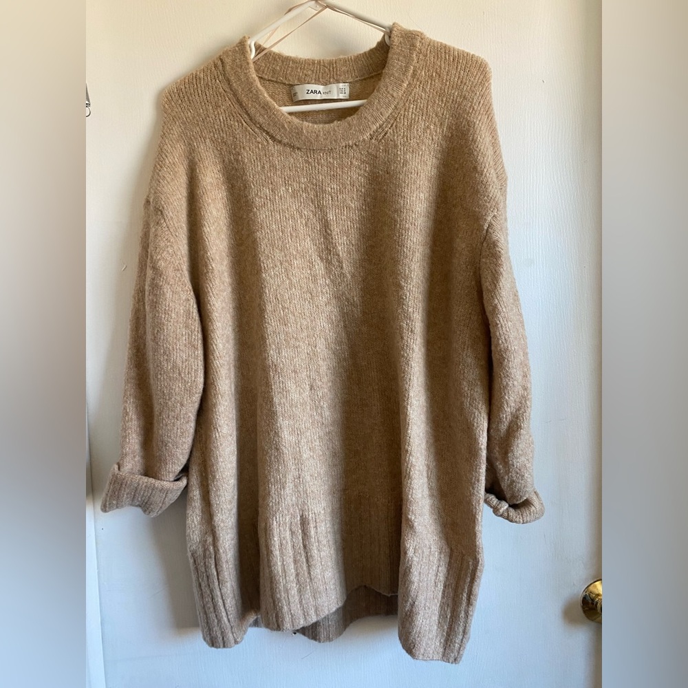Zara Tan Knit Sweater